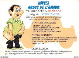 NOUVEL ARGUS DE L'AMOUR VOTRE COTE A 40-50 ANS Catégorie : VIEUX TACOT - Humour