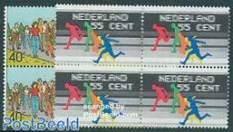 Netherlands 1976 Sports 2v, Blocks Of 4 [+], Mint NH, Sport - Sport (other And Mixed) - Ongebruikt