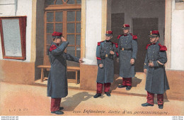 Publicité " Teinture Ménagère La Mauresque " - Infanterie - Sortie D'un Permissionnaire - Éd. L.V. &Cie - Regimente