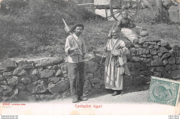 Cartolina ± 1900 Contadini Liguri - People