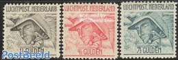 Netherlands 1929 Airmail, Mercurius 3v, Mint NH, Religion - Greek & Roman Gods - Poste Aérienne