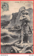 DIEPPE (76) Cpa 1907- Illustration Non Signée (Mastroianni?) - Allégorie "L'Épave" - Collection A.H L'Isle Adam - 1900-1949