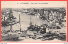 DUNKERQUE (59) Cpa ± 1918 - Panorama Du Bassin Du Commerce Bateaux De Pêche - Dunkerque