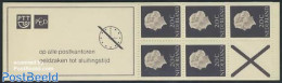 Netherlands 1968 5x20c Booklet, Normal Paper, Text: Op Alle Postkan, Mint NH, Stamp Booklets - Nuevos