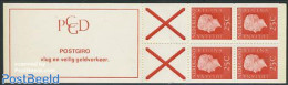 Netherlands 1969 4x25c Booklet, Phosphor, Text: POSTGIRO Vlug En Ve, Mint NH, Stamp Booklets - Nuovi