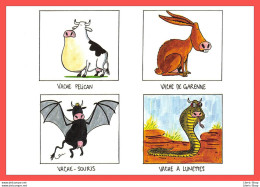 Michel CAMBON " Drôles De Vaches " CPM N° CA18 Label Images   - Hedendaags (vanaf 1950)