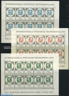 Netherlands 1967 Amphilex 3 M/s (each With 10 Stamps), Mint NH, Stamps On Stamps - Ungebraucht