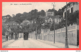 ALGER - CPA ± 1910  -Le Boulevard Bru - Tramway Avec Pub Bijoux FIX - Collection Idéale P.S N°254  - Algerien