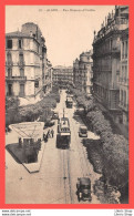 ALGER - CPA 1935 - Rue DUMONT D'URVILLE - Hôtel D'Alger - Tramways Automobiles - Édit. La Cigogne N°78  - Algiers