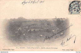 ALGERIE CPA 1906 Dos Non Divisé ROUIBA École D'Agriculture - Jardin, Bassin D'arrosage Vielffaure Éditeur ALGER - Autres & Non Classés