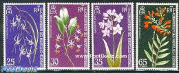 New Hebrides 1973 Orchids 4v F, Mint NH, Nature - Flowers & Plants - Orchids - Nuevos