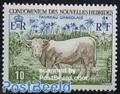 New Hebrides 1975 Definitive 1v F, Mint NH, Nature - Animals (others & Mixed) - Cattle - Nuovi
