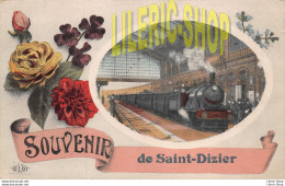 SOUVENIR De SAINT-DIZIER (52) GARE Et TRAIN VAPEUR # LE DELEY, IMP. - ÉDITEUR - Saint Dizier