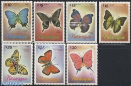 Nicaragua 1986 Butterflies 7v, Mint NH, Nature - Butterflies - Nicaragua