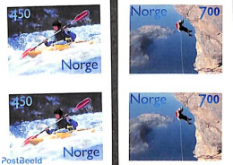 Norway 2001 Sports 2x2v S-a, Mint NH, Sport - Kayaks & Rowing - Mountains & Mountain Climbing - Sport (other And Mixed) - Nuevos