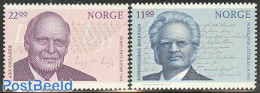 Norway 2003 Nobel Prize Winners 2v, Mint NH, History - Nobel Prize Winners - Art - Authors - Handwriting And Autographs - Nuovi