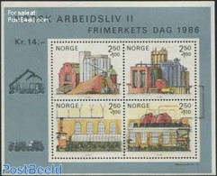 Norway 1986 Paper Industry S/s, Mint NH, Various - Industry - Art - Printing - Ongebruikt