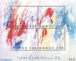 Norway 1989 Stamp Day, Paintings S/s, Mint NH, Art - Modern Art (1850-present) - Ongebruikt