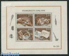 Norway 1991 Stamp Day S/s, Mint NH, Stamp Day - Art - Printing - Ongebruikt