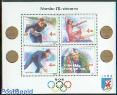 Norway 1990 Olympic Winter Winners S/s, Mint NH, Sport - Olympic Winter Games - Skating - Skiing - Ungebraucht
