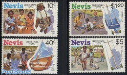 Nevis 1987 Christmas, Toys 4v, Mint NH, Religion - Various - Christmas - Toys & Children's Games - Natale