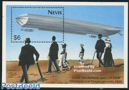 Nevis 1993 Graf Von Zeppelin S/s, Mint NH, Transport - Zeppelins - Zeppelins