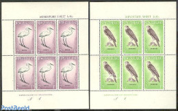 New Zealand 1961 Health, Birds 2 M/s, Mint NH, Health - Nature - Health - Birds - Birds Of Prey - Neufs