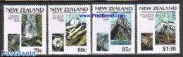 New Zealand 1987 National Parks 4v, Mint NH, History - Nature - Geology - Flowers & Plants - National Parks - Nuovi