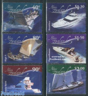 New Zealand 2002 Leading The Waves 6v, Mint NH, Transport - Ships And Boats - Nuevos
