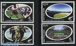 New Zealand 2004 Rugby Sevens 4v, Joint Issue Hong Kong, Mint NH, Sport - Various - Rugby - Sport (other And Mixed) - .. - Neufs