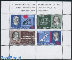 New Zealand 1969 James Cook S/s, Mint NH, History - Science - Transport - Various - Explorers - Weights & Measures - S.. - Ongebruikt