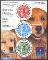 New Zealand 1994 Hong Kong, Round Kiwi Stamps S/s, Mint NH, Nature - Birds - Dogs - Philately - Ongebruikt