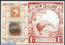 New Zealand 1995 Post X S/s, Mint NH, Nature - Birds - Philately - Stamps On Stamps - Ongebruikt