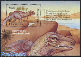 Uganda 1992 Megalosaurus S/s, Mint NH, Nature - Prehistoric Animals - Prehistorisch