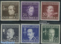 Austria 1936 Inventors 6v, Mint NH, Science - Transport - Various - Inventors - Railways - Ships And Boats - Weapons -.. - Neufs