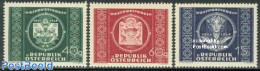 Austria 1949 75 Years UPU 3v, Mint NH, U.P.U. - Nuovi