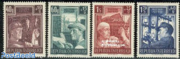 Austria 1951 Reconstruction 4v, Mint NH, Science - Mining - Telecommunication - Art - Bridges And Tunnels - Unused Stamps