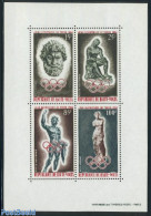Upper Volta 1964 Olympic Games Tokyo S/s, Mint NH, History - Religion - Sport - Archaeology - Greek & Roman Gods - Oly.. - Archäologie