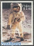 Palau 1989 Moonlanding 1v, Mint NH, Transport - Space Exploration - Andere & Zonder Classificatie
