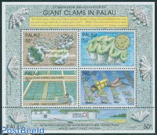 Palau 1991 Giant Clams S/s, Mint NH, Nature - Sport - Shells & Crustaceans - Diving - Meereswelt