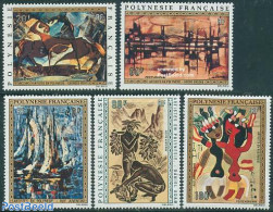 French Polynesia 1972 Paintings 5v, Mint NH, Transport - Ships And Boats - Art - Modern Art (1850-present) - Paintings - Unused Stamps