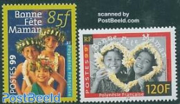 French Polynesia 1999 Mother Day 2v, Mint NH, History - Women - Unused Stamps