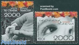 French Polynesia 2000 The Year 2000 2v, Mint NH, Various - New Year - Ungebraucht