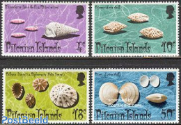 Pitcairn Islands 1974 Shells 4v, Mint NH, Nature - Shells & Crustaceans - Mundo Aquatico