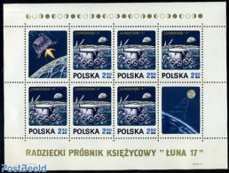 Poland 1971 Lunochod 1 S/s, Mint NH, Transport - Space Exploration - Ungebraucht