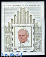 Poland 1979 Visit Of Pope John Paul II S/s (gold), Mint NH, Religion - Pope - Religion - Ongebruikt