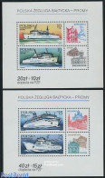 Poland 1986 East Sea Ferries 2 S/s, Mint NH, Transport - Ships And Boats - Nuevos