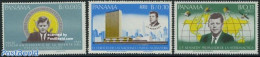 Panama 1966 J.F. Kennedy 3v, Mint NH, History - Transport - Various - American Presidents - Politicians - Space Explor.. - Geographie