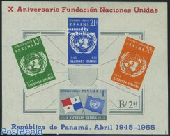Panama 1958 10 Years UNO S/s, Mint NH, History - United Nations - Panamá