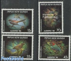 Papua New Guinea 1986 Small Birds 4v, Mint NH, Nature - Birds - Papoea-Nieuw-Guinea